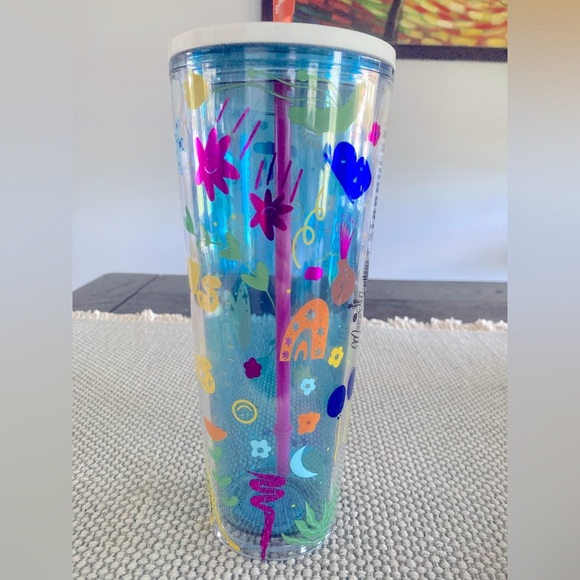 Buenas Vibras Starbucks 24oz tumbler Manuela Guillen collection